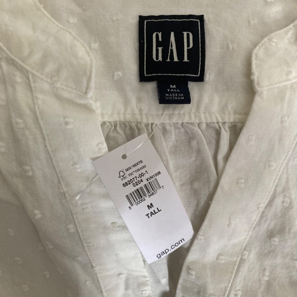 Gap woman’s M tall white dottedswiss look too - Picture 4 of 4